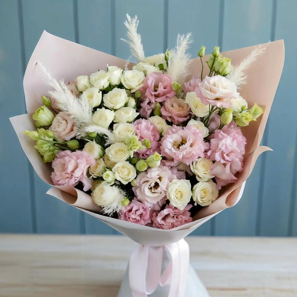 Букет цветов из: Альстромерии и Розы в Манычском