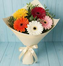 Букет цветов из:  Герберы #REPLACE_PRED# Манычском