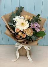 Букет цветов из:  Герберы и Хризантемы в Манычском