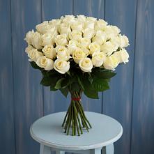 Букет 51 Белая роза Эдлесс Лав в Манычском