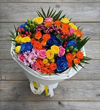 Букет цветов из:  Розы и Хризантемы в Манычском