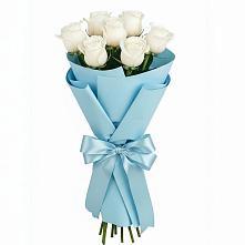 Букет 7 белых роз Проуд в Манычском