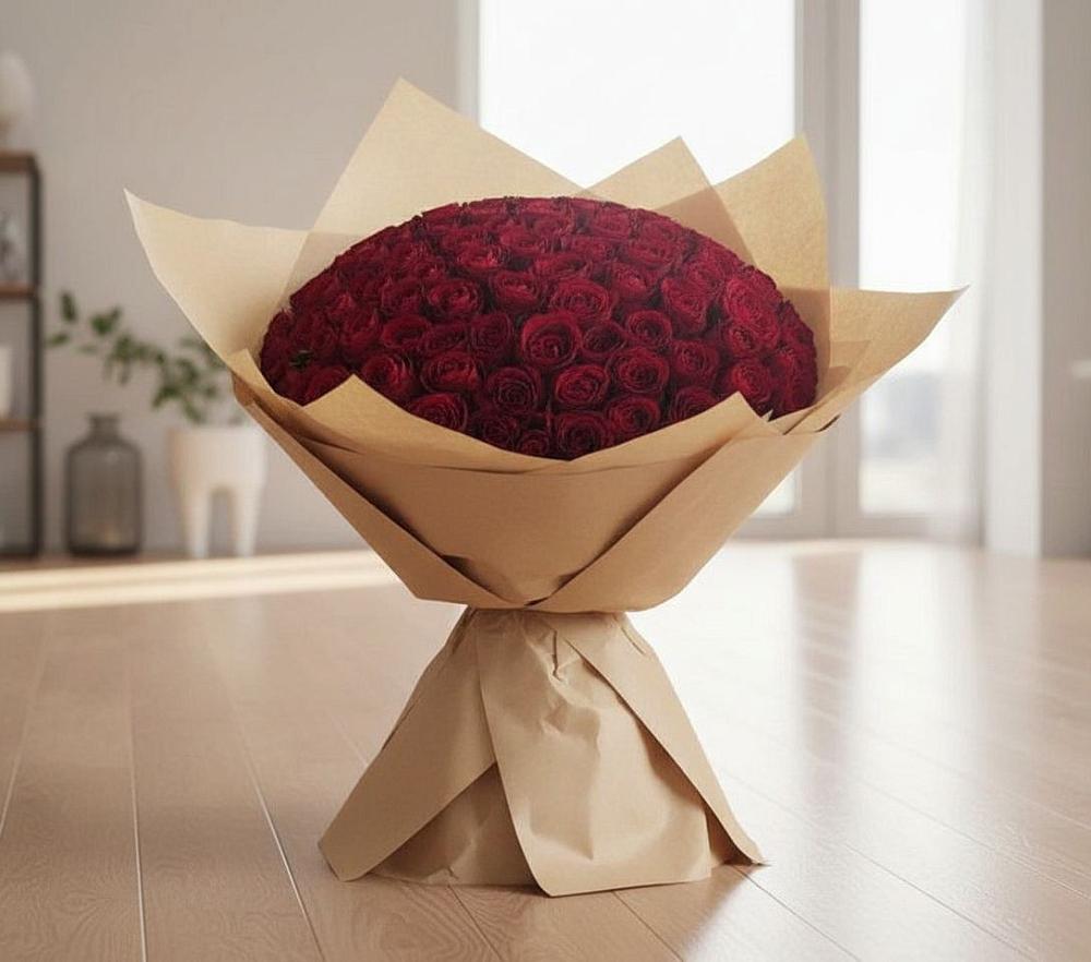 Букет 101 Красная роза в Манычском