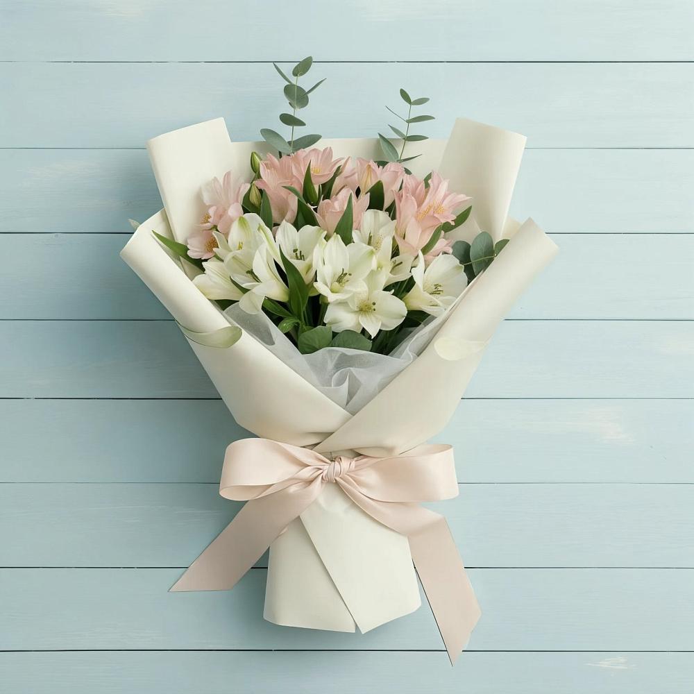 Букет цветов из: Альстромерии в Манычском