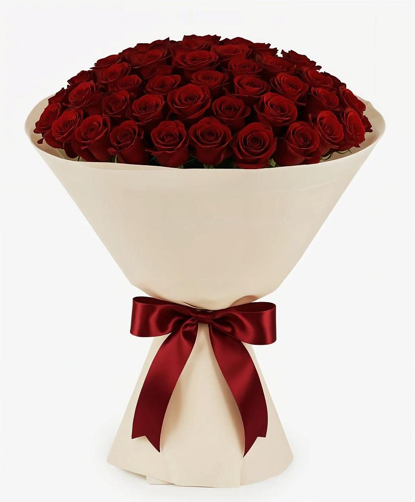 Букет 101 Бордовая роза Блэк Бакарра в Манычском