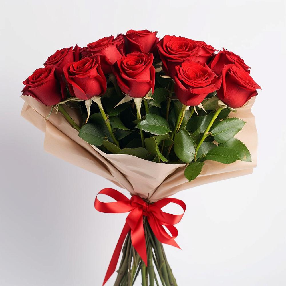 Букет 11 Красных роз Эдлесс Лав в Манычском