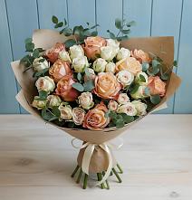 Букет цветов из:  Альстромерии и Розы в Манычском